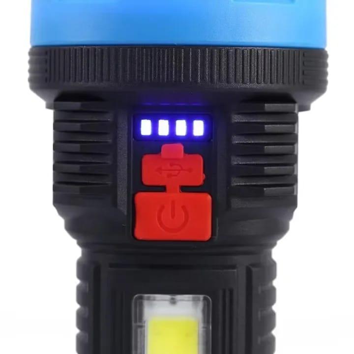 Rechargeable Flashlight with Type-C Charging Port - Essential Camping Gear, 1 Pc