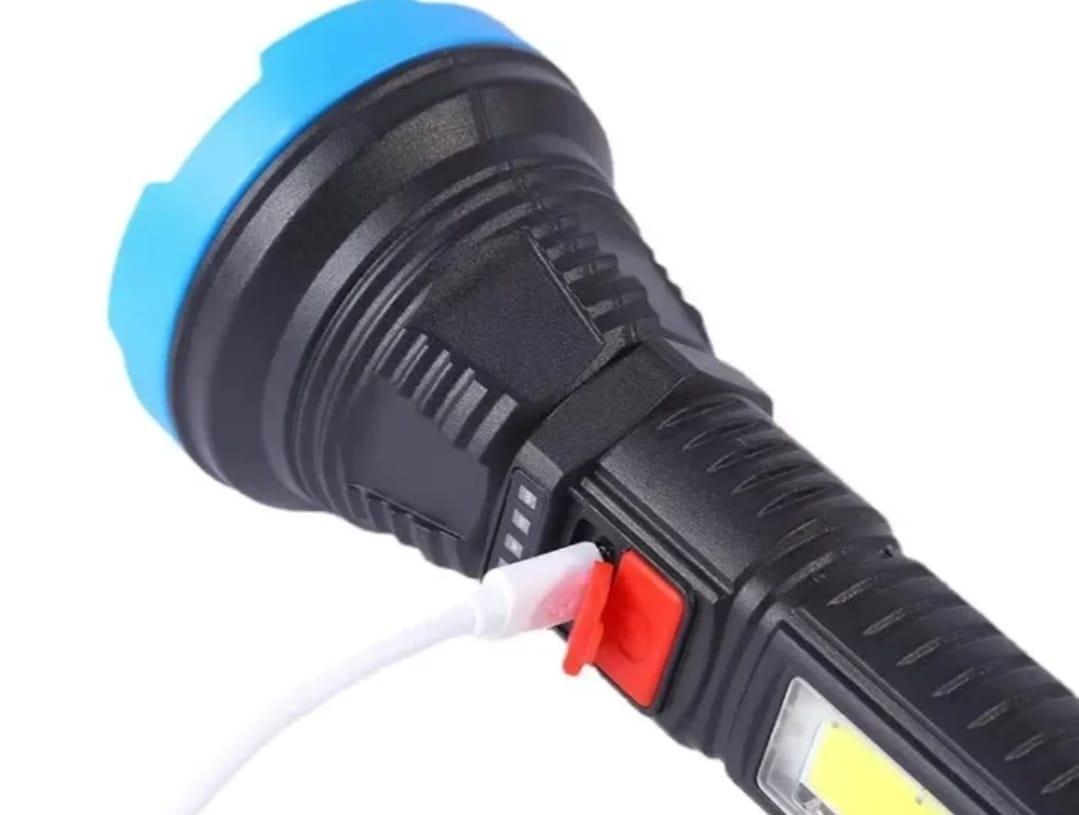 Rechargeable Flashlight with Type-C Charging Port - Essential Camping Gear, 1 Pc